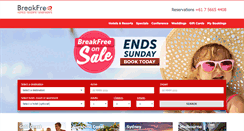 Desktop Screenshot of breakfree.com.au